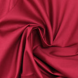 Raspberry red satin cotton poplin