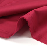 Raspberry red satin cotton poplin