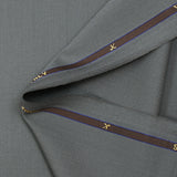 100% wool Super 110's mouse gray suit fabric