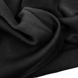 Thick black minkee fabric