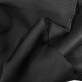 Thick black minkee fabric