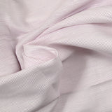 Dyed woven cotton striped purple white background