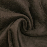 Brown suede backing 100% ecru wool