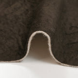 Brown suede backing 100% ecru wool