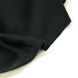 Thick black minkee fabric