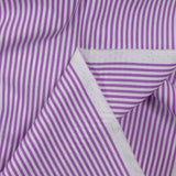 Amethyst striped dyed-woven cotton poplin