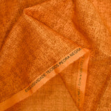 Printed cotton with dark orange background