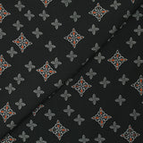 Celtic printed viscose black background