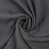 Petrol gray double gauze
