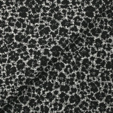 Black and white wild animal wool blend jacquard