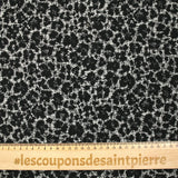 Black and white wild animal wool blend jacquard