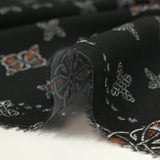 Celtic printed viscose black background