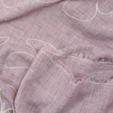 Embroidered canvas Ariel purple