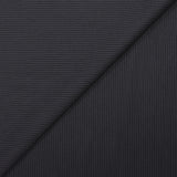 Flannel suit fabric 100% wool Super 120's striped 3 mm navy blue background