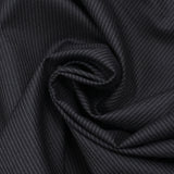 Flannel suit fabric 100% wool Super 120's striped 3 mm navy blue background