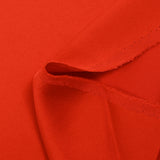 Fire orange viscose and acetate satin crepe