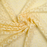 Dentelle fleurs ivoire