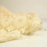 Dentelle fleurs ivoire