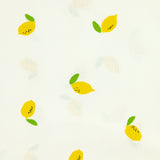 Cotton printed lemon white background