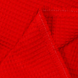 100% red honeycomb cotton