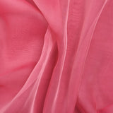 Mousseline 100% soie unie framboise changeant fuchsia