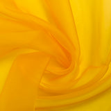 100% muselina de seda lisa en amarillo soleado