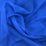 100% plain azure silk muslin