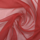 100% plain silk muslin in brick red