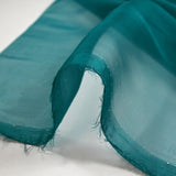 100% plain duck blue silk muslin