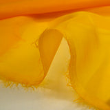 100% muselina de seda lisa en amarillo soleado