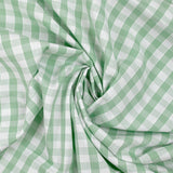 Cotton Vichy 9mm jade green