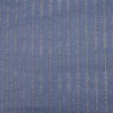 Barbo algodón lino rayas lurex dorado fondo azul