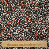 Microfiber printed wild polyester brick black background