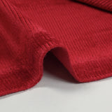 Very soft strawberry red corduroy jersey