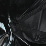Fine shiny black polyester