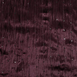 Crinkled velvet jersey with plum sequins