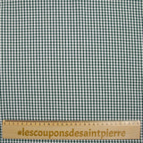 Coton Vichy 3mm vert foncé