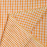 Coton Vichy 3mm abricot