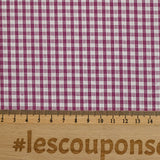 3mm plum gingham cotton