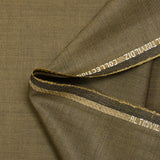 Black and golden beige twill wool blend suit fabric