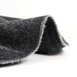 Brushed heather gray wool blend