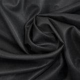 Black twill wool blend suit fabric
