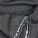 Heather bluish gray twill wool blend suit fabric