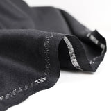 Dark gray mottled fancy wool blend suit fabric