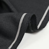 Tejido de traje sarga gris oscuro mezcla lana