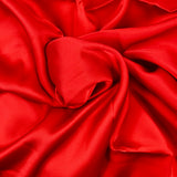 Satin viscose rouge