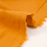 100% Saffron washed cotton