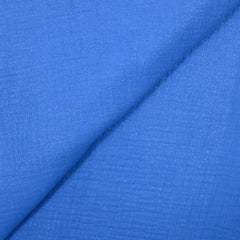 Double gaze irisée argent fond bleu lavande