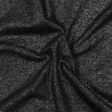 Jersey de poliéster iridiscente plateado con fondo negro
