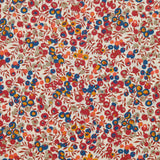 Coton liberty ® Wiltshire Bud marron et bleu au mètre